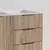 (Classe A) Balcão Pia 120cm sem Tampo com Rodapé Puxador 150mm Ipanema Acácia/Branco - Casa Saldão