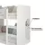 (Classe A) Beliche Infantil Montessoriano Fantasia com 1 Prateleira MDF Branco na internet