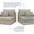 (Classe A) Sofá Cama Retrátil e Reclinável 220cm Colibri Cabecasa Madeiramadeira Creme - comprar online