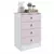 (Classe A) Cômoda de Bebê 4 Gavetas 1320 Baby Branco/Rosa - comprar online