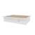 (Classe C) Cama Casal Adulto com 4 Gavetas Gades Yescasa Branco Perfect Wood