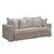 (Classe A) Sofá Cama Retrátil e Reclinável 240cm Arizona Veludo Bege Claro - comprar online