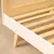 (Classe C) Cama Infantil Montessoriano Casal Lift em Madeira Maciça com Rattan Casatema Branco/Natural - loja online