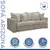 (Classe A) Sofá Cama Retrátil e Reclinável 240cm Arizona Veludo Bege Claro - comprar online