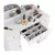 (Classe A) Penteadeira Camarim com Espelho e LED 3 Gavetas 2 Portas Carisma Branco - comprar online