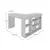 (Classe A) Mesa de Escritório 115,5x120cm em L 8 Nichos Montecello Yescasa Branco/Branco - loja online