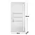 (Classe A) Porta Lambril de Alumínio Esquerda 210 x 90cm com Friso e Visor Linha Veneza Esquadrias Bergamo Branco na internet