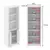 Imagem do (Classe A) Armário Alto para Escritório 171,5x60cm com 2 Portas e 5 Prateleiras ME4110 Branco