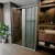 (Classe A) Box Para Banheiro de PVC 130x185cm Sanfonado Frontal BCF Branco