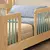 (Classe A) Cama Infantil Solteiro Montessoriano Wave com Rattan Verde/Natural - loja online