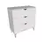 (Classe A) Cômoda Ipanema Alta 3 Gavetas em MDP e Pintura BP Fosca Branco - comprar online
