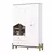 (Classe A) Guarda-roupa 4 Portas 2 Gavetas Ternura Branco/Jequitibá HP - comprar online