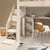 (Classe A) Cama Alta Infantil/Juvenil Star Plus Office Multifuncional Branco/Montana - Casa Saldão