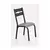 Imagem do (Classe A) Conjunto de Mesa com 4 Cadeiras Luna Craqueado Preto/Junco Manteiga