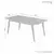 (Classe A) Mesa de Jantar Retangular 4 Lugares Elegance Cinamomo - Casa Saldão