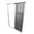 (Classe A) Box Para Banheiro de PVC 130x185cm Sanfonado Frontal BCF Branco - Casa Saldão