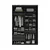 (Classe A) Guarda-roupa Solteiro 100% Mdf Bp com 2 Portas de Espelho Preto - Casa Saldão