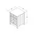 (Classe A) Mesa de Cabeceira 3 Gavetas Dm-111 Branco - Casa Saldão
