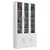 (Classe A) Estante para Livros 6 Portas Moderno Branco - comprar online