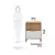 (Classe A) Balcão de Cozinha 80cm com 1 Porta Basculante 1 Gavetão e Tampo 100% MDF Vicenza Espresso Móveis Amêndoa/Bran - Casa Saldão