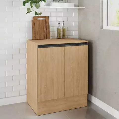 (Classe A) Balcão 2 Portas 70cm com Tampo Avena