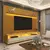 (Classe A) Rack com Painel para TV até 85 Polegadas LED 3 Gavetas Nobre Clean Naturale/Off White