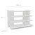 Imagem do (Classe A) Aparador Pietra Eco Friendly Branco Borda Compensado Naval Com Certificação Fsc Politorno Branco Branco
