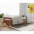 (Classe A) Bicama 90x190cm em Madeira Maciça Double Yescasa Amêndoa