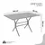 (Classe A) Conjunto Sala de Jantar Mesa Retangular 100x60cm Tampo Madeira Mdp 4 Cadeiras Rio Creme / Branco - Casa Saldão