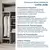 Imagem do (Classe A) Guarda-roupa de Canto Reto Modular 95cm sem Portas com Cabideiros Jade Cabecasa Madeiramadeira Branco