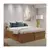 (Classe C) Cama Queen 4 Gavetas Madeira Maciça Beauty Espresso Móveis Amêndoa