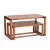 (Classe A) Mesa de Jantar 4 Lugares 140x80cm Madeira Maciça Craft Garapa - comprar online