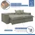 (Classe A) Sofá Cama Retrátil e Reclinável 240cm Arizona Com Almofadas Verde