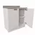 (Classe A) Balcão 2 Portas 80cm com Tampo Arizona Branco/Cobre - loja online