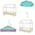 (Classe C) Cama Montessoriano Reversível Casinha Garden Branco/Natural - Casa Saldão