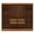 (Classe A) Closet Casal 100% MDF 4 Gavetas Jatobá Yescasa Cinamomo na internet