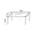 (Classe A) Conjunto Sala de Jantar Mesa Tampo de Vidro 80cmx160cm 6 Cadeiras Ivete Espresso Móveis Preto - Casa Saldão
