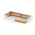 (Classe C) Cama Infantil Montessoriana Solteiro Cloud Branco/Freijó - Casa Saldão