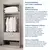 (Classe A) Guarda-roupa de Canto Reto Modular 95cm sem Portas com Cabideiros Jade Cabecasa Madeiramadeira Branco - loja online