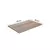 (Classe A) Conjunto de Mesa com 4 Cadeiras Luna Craqueado Preto/Junco Manteiga