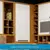 Imagem do (Classe A) Armário Aéreo de Cozinha Canto Reto com 1 Porta e Mini Adega 100% MDF Vicenza Espresso Móveis Amêndoa/Branco