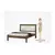 (Classe A) Cama Casal Flex Color Laila J&A Móveis Jequitiba/Off White - Casa Saldão