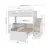 (Classe A) Beliche Star Office Infantil/ Juvenil Multifuncional com Escrivaninha Casatema Branco Perfect Wood - comprar online