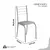(Classe A) Conjunto Sala de Jantar Mesa Retangular 140x75cm Tampo Madeira Mdp 6 Cadeiras Rio Creme / Branco - Casa Saldão