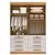 (Classe A) Guarda Roupa Solteiro MDF 4 Portas 8 Gavetas Marselha Plus Cinamomo/Off White na internet