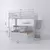 (Classe A) Beliche Star Office Infantil/ Juvenil Multifuncional com Escrivaninha Casatema Branco Perfect Wood - Casa Saldão