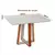 (Classe A) Mesa 4 Lugares de Madeira Maciça Viena Authentic Espresso Móveis Marrom/Off White - comprar online