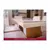 (Classe A) Mesa de Jantar com Tampo de Vidro 160cm Vértice Móveis Nature/Off White - comprar online