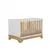 (Classe A) Berço Mini Cama 3 em 1 Americano 100% Mdf Liam Retrô Espresso Móveis Branco Brilho/Amêndoa na internet