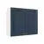 (Classe A) Armário Aéreo 2 Portas 80cm Arizona CabeCasa MadeiraMadeira Branco/Azul